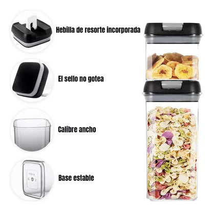 FreshSeal™ - SET DE 5 ORGANIZADORES HERMÉTICOS DE COCINA